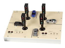 Didactic traffic lights model   PLC   Monitoring software