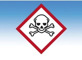 GHS STICKERS TOXIC  TOXIC  26X26MM - 100 PIECES
