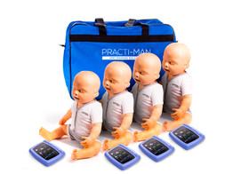 PRACTI-MAN BABY CPR PLUS MANIKIN - 4 PIECES