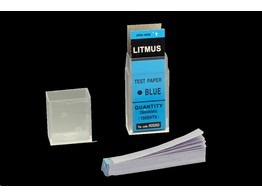 LITMUS PAPER BLUE FOR ACIDS - 100 STRIPS