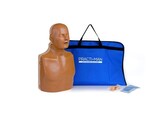 PRACTI-MAN CPR MANIKIN ADVANCE-   2 IN 1  - 4 PIECES-DARK SKIN TONE