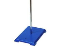 Rectangular retort stand base 250x160mm - with rod 760mm diam. .12mm