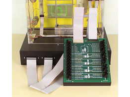 Interface for didactical lift  available connection for PLC 