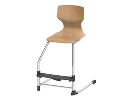 PUPIL CHAIR WITH FOOTREST  WOOD 82X48X54 CM