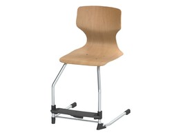 PUPIL CHAIR WITH FOOTREST  WOOD 82X48X54 CM