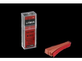 LITMUS PAPER RED FOR BASES - 100 STRIPS