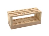 PORTE-TUBES A ESSAIS  - EN BOIS - POUR TUBES DE 22MM  12 POSTES