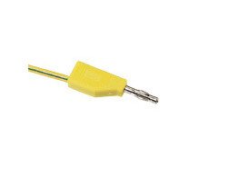 FIL DE CONNEXION   100 MM  VERT-JAUNE  - PHYWE - 07359-15