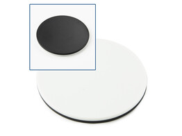 DISQUE PORTE-OBJET NOIRE-BLANC  84 MM DE DIAMETRE