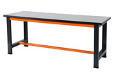 WERKBANK 150X75CM  vaste hoogte 84cm  grijs oranje